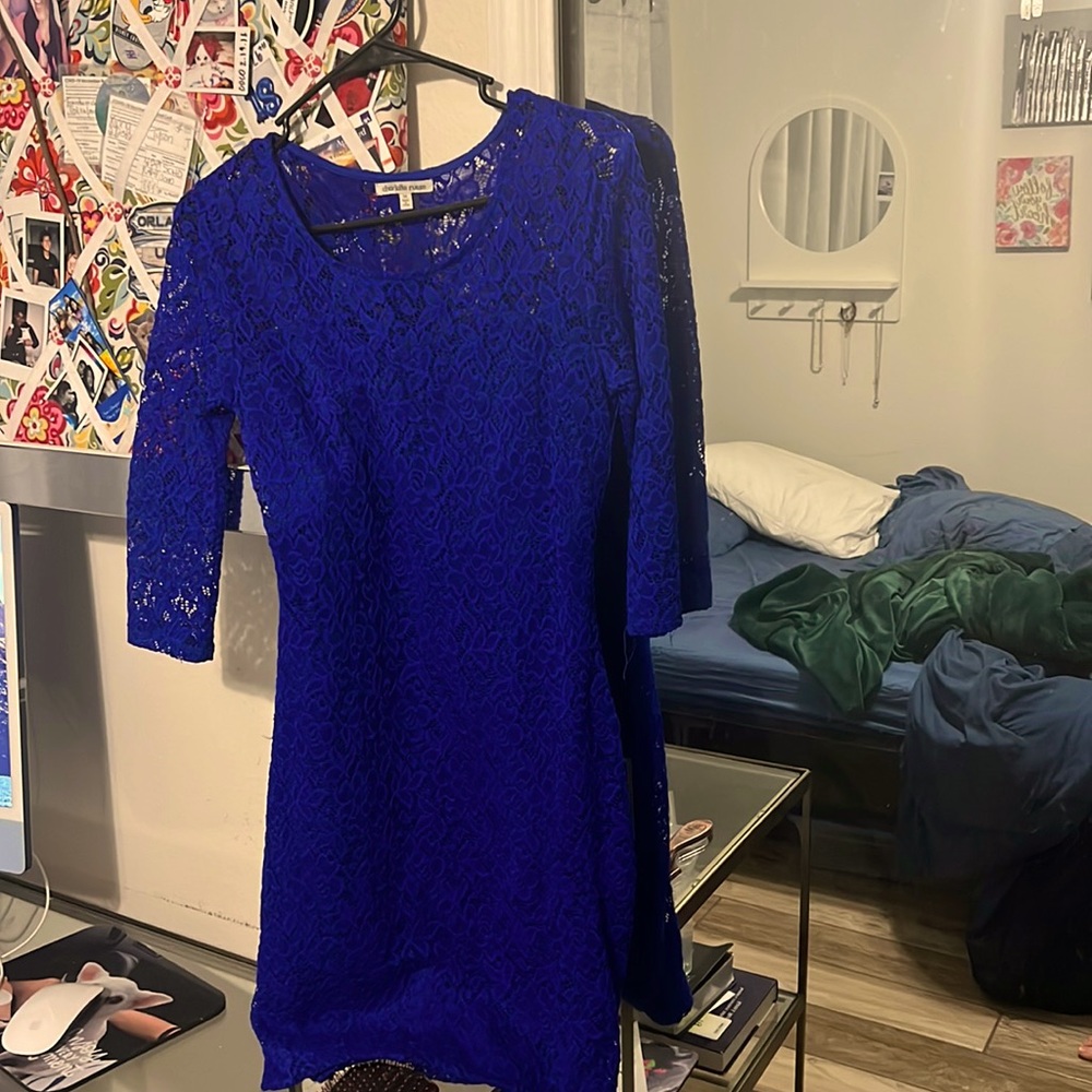 Charlotte rouse blue dress size medium
